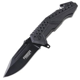 Defender-Xtreme 6.5" Spring Assisted Folding Knives With Belt Clip & Glass Breaker