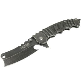 Defender-Xtreme Butcher Style 8.5" Spring Assisted Knife 3CR13 Stainless Steel