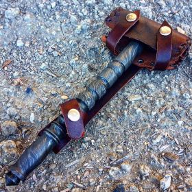 TheBoneEdge Custom Hand Made Damascus Steel Stunning Antique Hammer With Handle