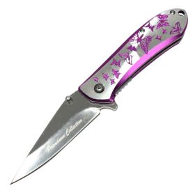 7" Premium Collection Spring Assisted Knife Satin Finished Blade Aluminium Handle