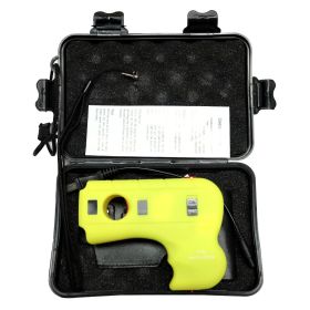Defender-Xtreme Yellow Stun Gun with LED  Safety Switch  Sheath & Carrying Case