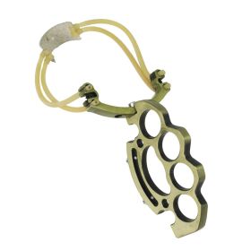 Defender Heavy Duty Metal Two Card Rubber Band Outdoor Hunting Slingshot