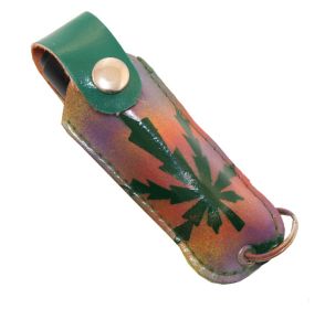 1/2 Oz. Pepper Spray W/ Leaf Painted Case Key Chain