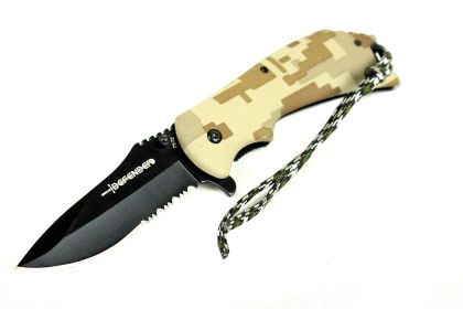 8" Defender Desert Digital Camo S/A Folding Knife