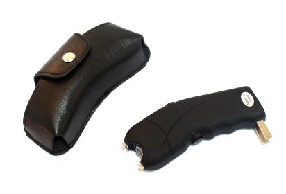 5" Black 2.5 Million Volt Cyclone Cheetah LED Flashlight with Pouch