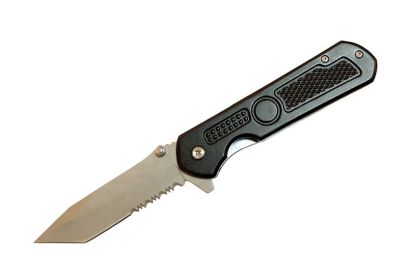 8" Black Tactical Spring Assisted Knife Handle Stainless Steel with Belt Clip