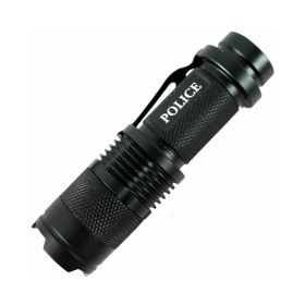 Perrini High Powered 350 Lumens Tactical Super Bright Outdoor Black Mini Flashlight