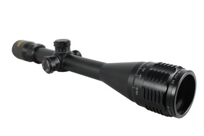 Pro Target BK Matte 6-24x50 AO R/G Mil-Dot Dual Illuminated Tactical Rifle Scope
