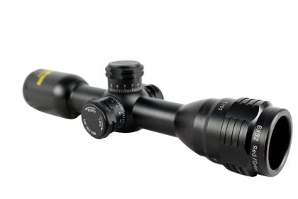 Hunt-Down Black Matte 6x32DAO R/G Range Finder Compact Hunting Rifle Scope