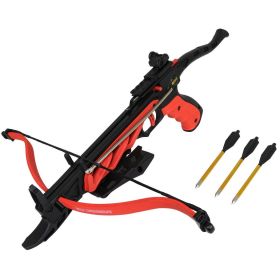 Man Kung Crossbows The Impact 80 Lb Hand Hunting Crossbow Black & Red W/ Safety