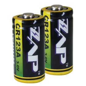 Genuine ZAP Lithium CR123A Batteries – 2 pack