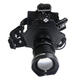 Hunt-Down High Powered Zoom Adjustable 1500 Lumens Headlamp For Camping Hiking Outdoor