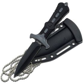 MTech 6.5" Stainless Steel Fixed Blade Hunting Survival Knife Nylon Fiber Handle