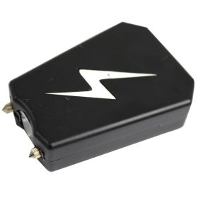 Defender Hand Held Black 5 Mil Stun Gun Lightning Bolt Safety Pin