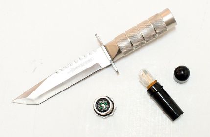 8.5" Stainless Steel Survival Knife with Sheath Heavy Duty