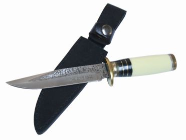 8.5" The Bone Edge Hunting Knife Real Bone Handle with Sheath
