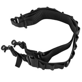 Tactical Shotgun Sling 2 Point Gun Sling Adjustable Shoulder Strap Rifle Shotgun Belts w/ 15-Shell Holders (Option: Black)